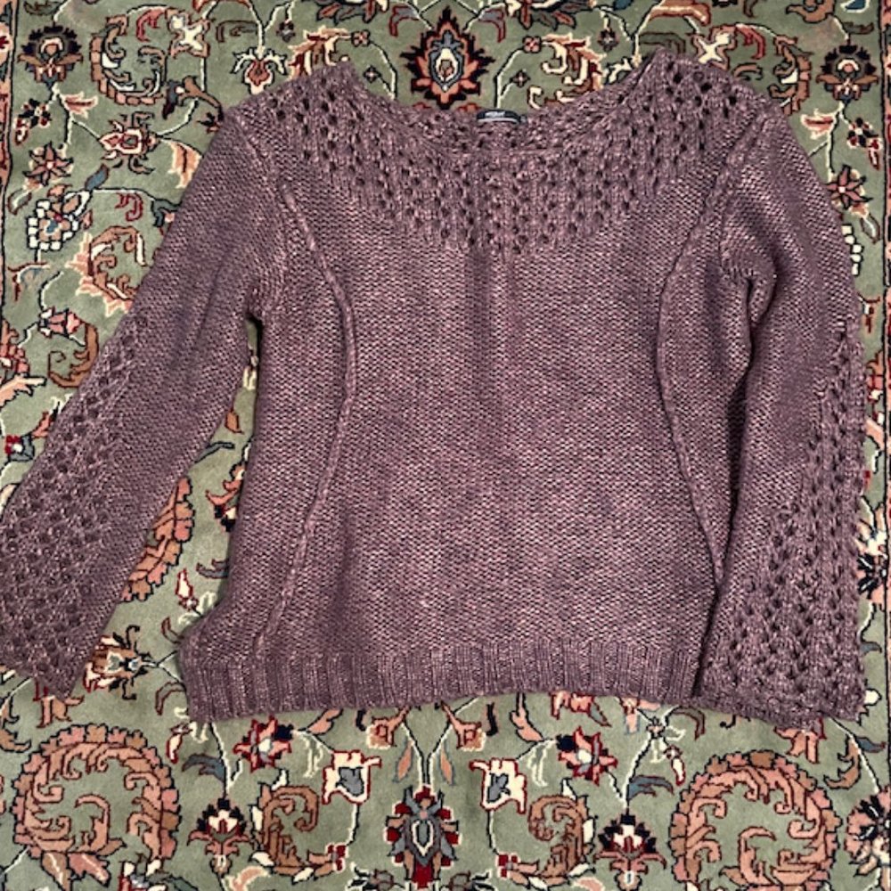 Purple Knit Sweater
